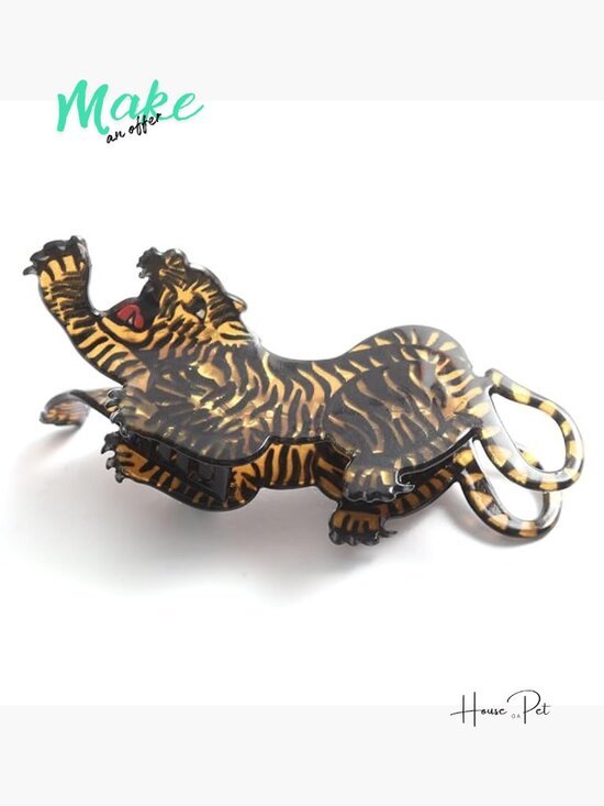 Acrylic Tiger Claw Hair Clip for Women, Funny Animal Barrettes main image 4